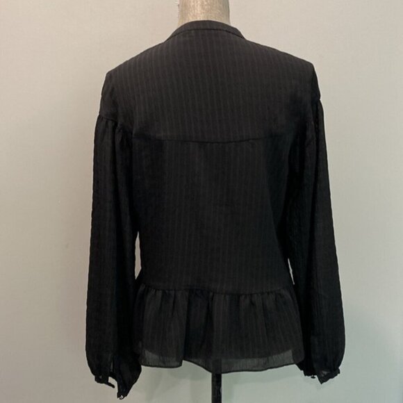 Samsoe Black Long Sleeve Blouse - Picture 9 of 16
